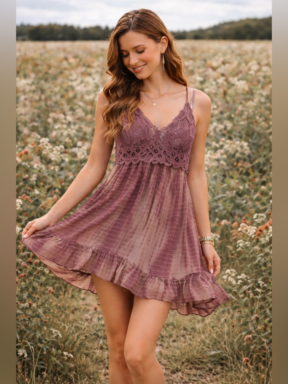 It’s a dress! It’s a top! It’s both! Free People Boho Festival Slip dress/tunic!